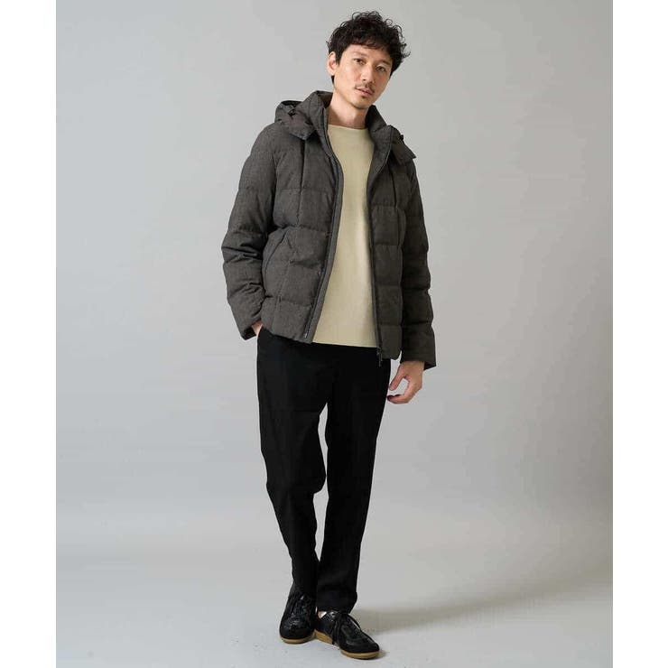 【ダウン混率90%】デタッチャブルフードストレッチダウンブルゾン【軽量/撥水】 | a.v.v【MEN】 | 詳細画像4 