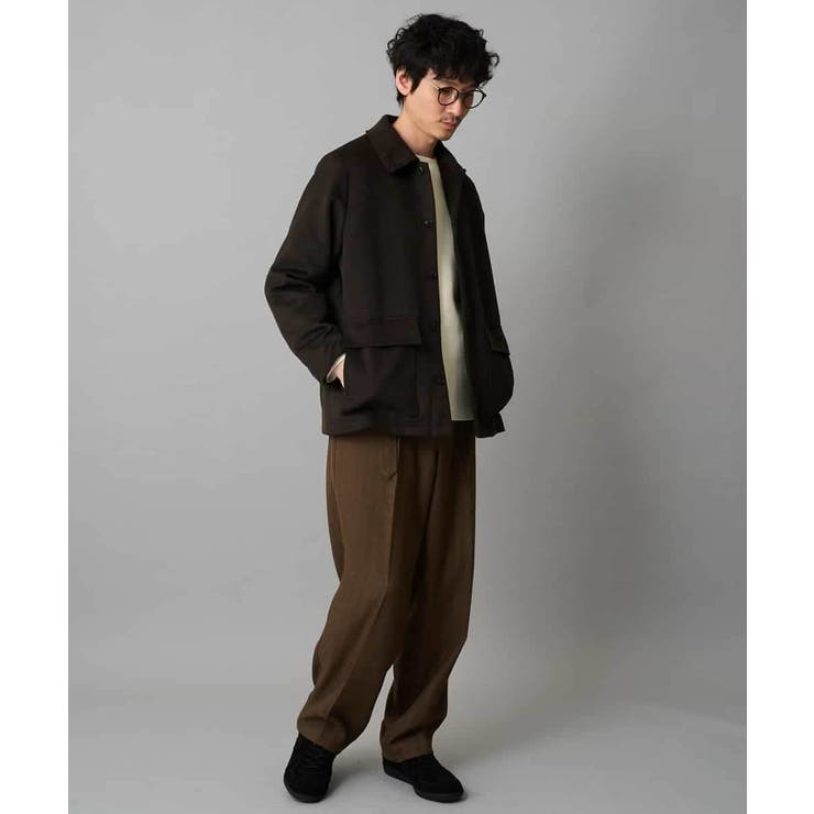 フェイクウールワイドシルエットカバーオール | a.v.v【MEN】 | 詳細画像10 