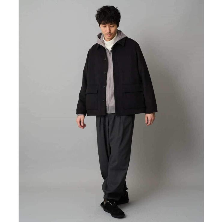 フェイクウールワイドシルエットカバーオール | a.v.v【MEN】 | 詳細画像12 