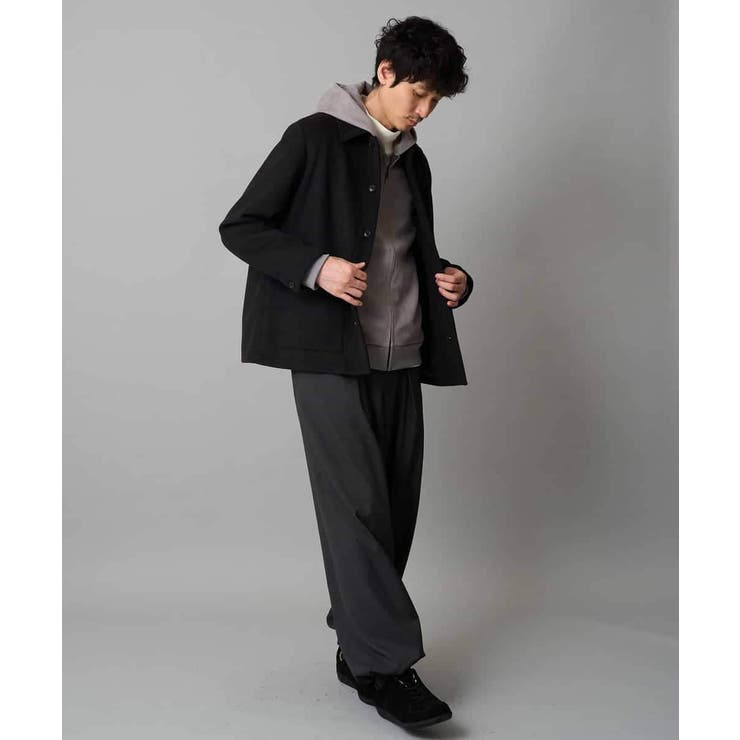 フェイクウールワイドシルエットカバーオール | a.v.v【MEN】 | 詳細画像13 