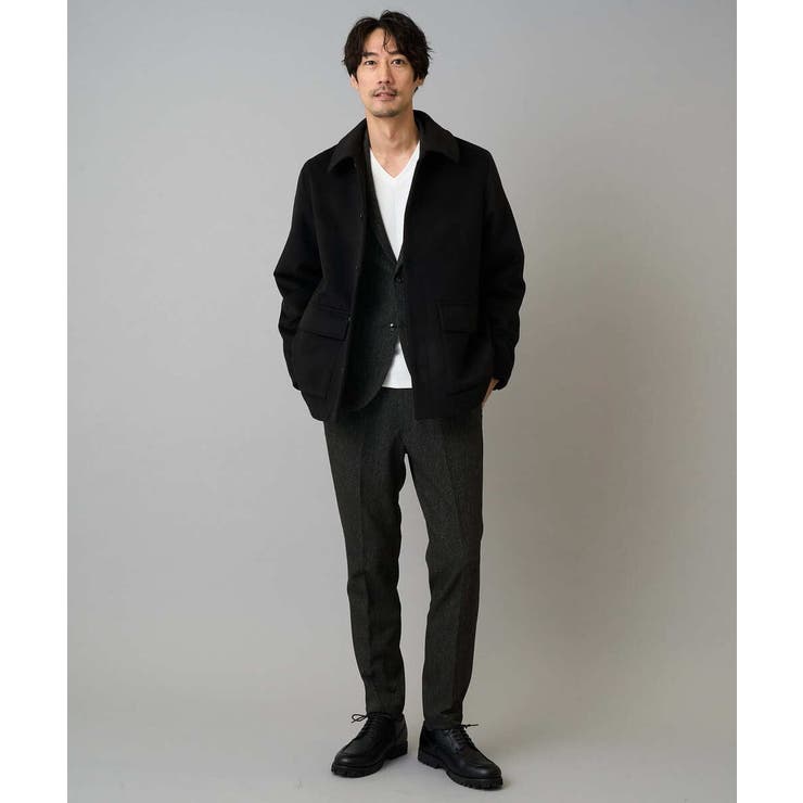 フェイクウールワイドシルエットカバーオール | a.v.v【MEN】 | 詳細画像16 