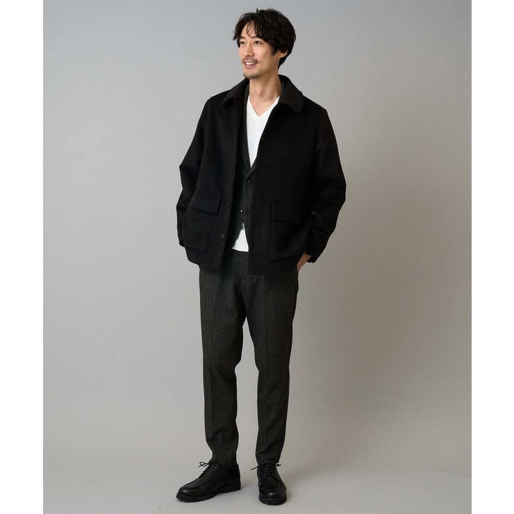 フェイクウールワイドシルエットカバーオール | a.v.v【MEN】 | 詳細画像17 