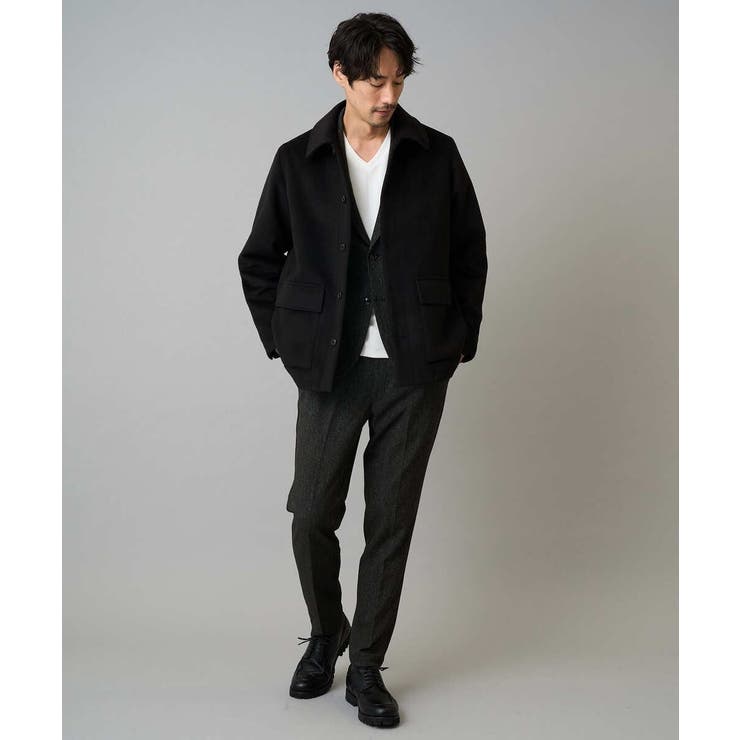 フェイクウールワイドシルエットカバーオール | a.v.v【MEN】 | 詳細画像18 