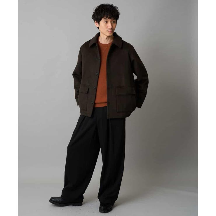 フェイクウールワイドシルエットカバーオール | a.v.v【MEN】 | 詳細画像4 