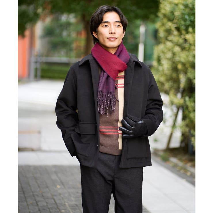 フェイクウールワイドシルエットカバーオール | a.v.v【MEN】 | 詳細画像43 