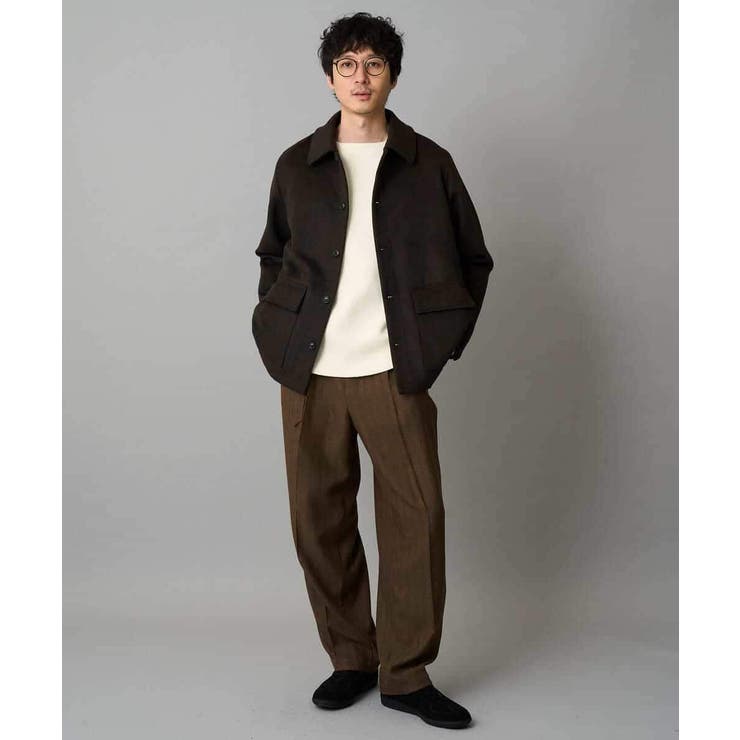 フェイクウールワイドシルエットカバーオール | a.v.v【MEN】 | 詳細画像7 