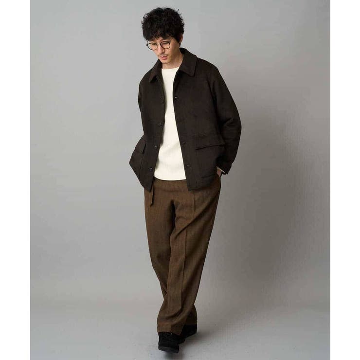 フェイクウールワイドシルエットカバーオール | a.v.v【MEN】 | 詳細画像8 