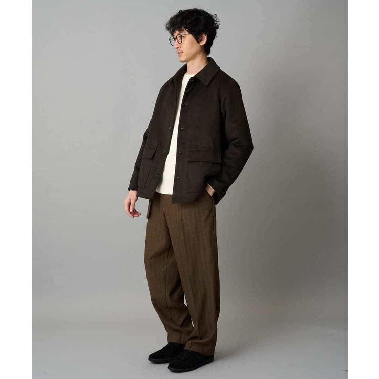 フェイクウールワイドシルエットカバーオール | a.v.v【MEN】 | 詳細画像9 