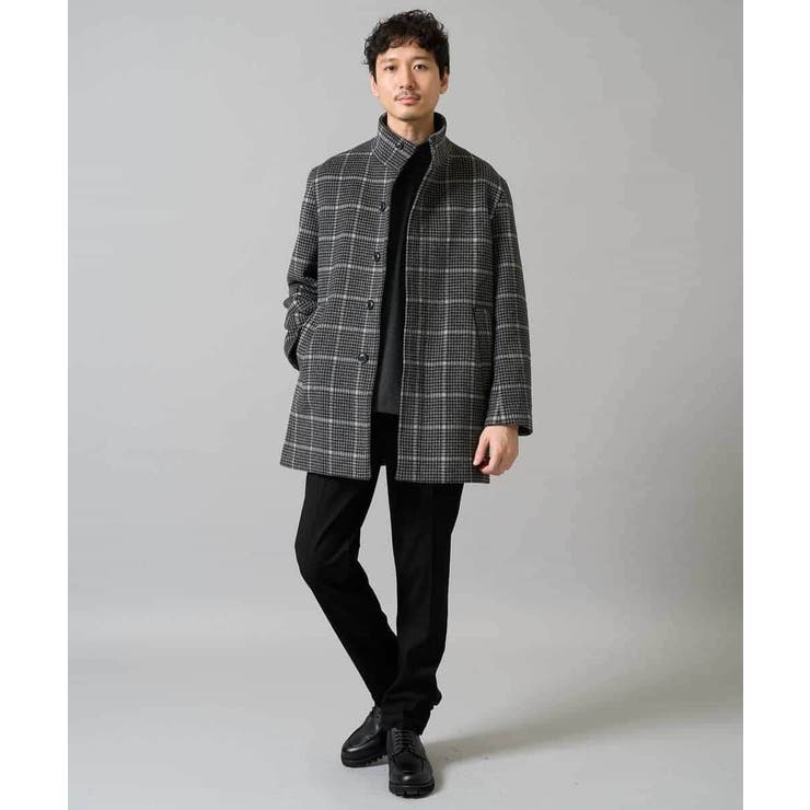 ウールライトビーバーチェックスタンドカラージャケット | a.v.v【MEN】 | 詳細画像19 