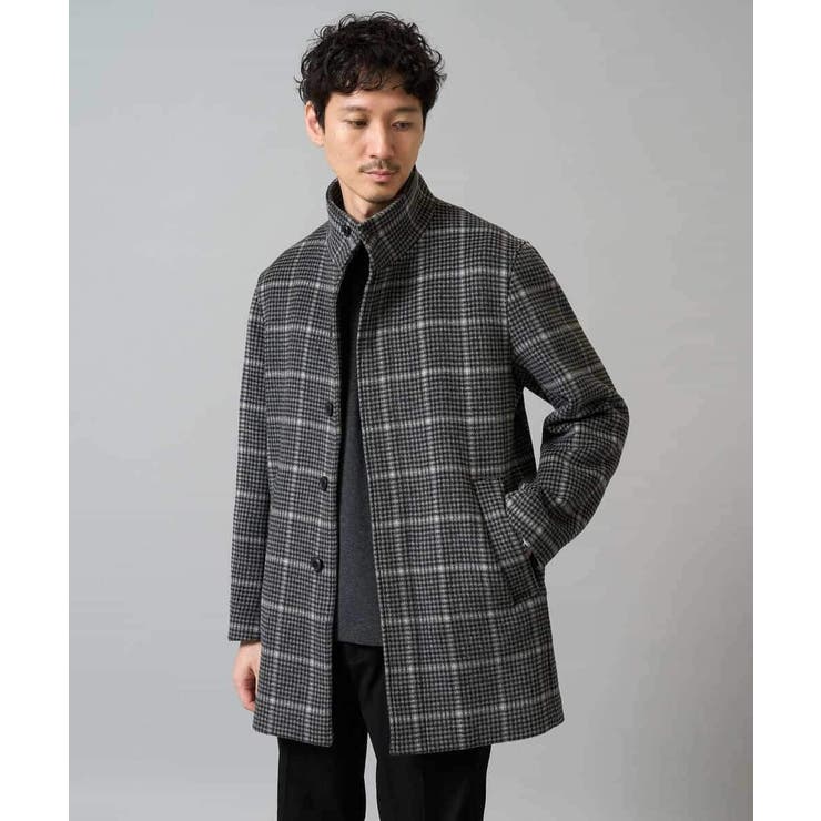 ウールライトビーバーチェックスタンドカラージャケット | a.v.v【MEN】 | 詳細画像23 