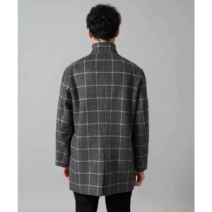 ウールライトビーバーチェックスタンドカラージャケット | a.v.v【MEN】 | 詳細画像26 