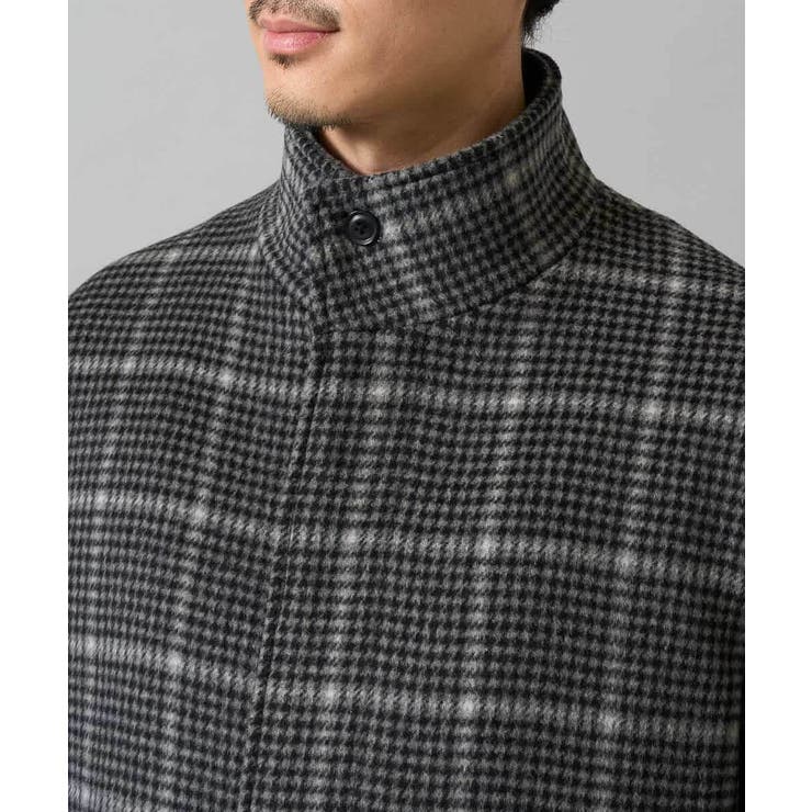 ウールライトビーバーチェックスタンドカラージャケット | a.v.v【MEN】 | 詳細画像27 