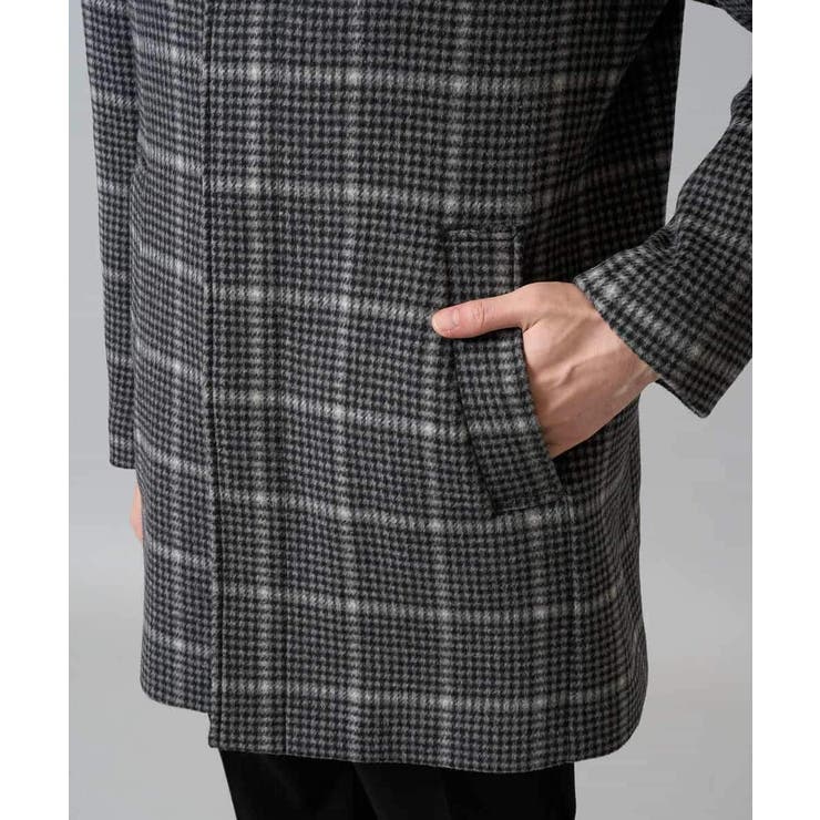 ウールライトビーバーチェックスタンドカラージャケット | a.v.v【MEN】 | 詳細画像29 
