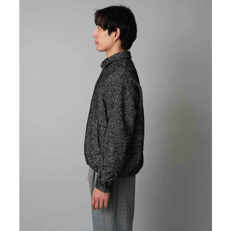 【洗濯機で洗える】ヘリンボーンツイード起毛ショートブルゾン | a.v.v【MEN】 | 詳細画像11 