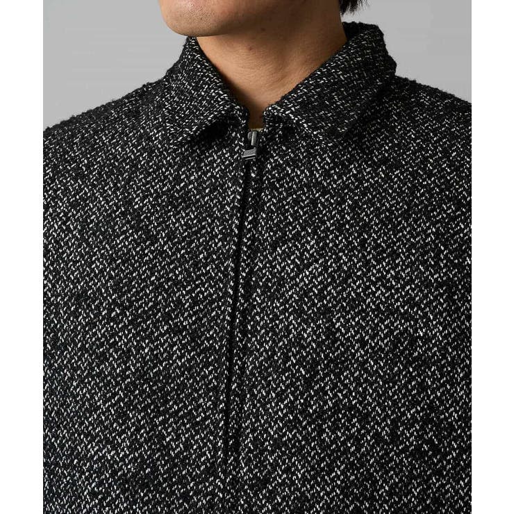 【洗濯機で洗える】ヘリンボーンツイード起毛ショートブルゾン | a.v.v【MEN】 | 詳細画像13 