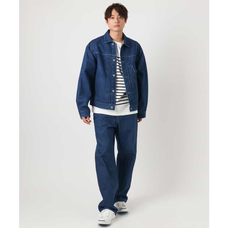 【大人デニム】デニムトラッカージャケット Gジャン(セットアップ可) | a.v.v【MEN】 | 詳細画像4 