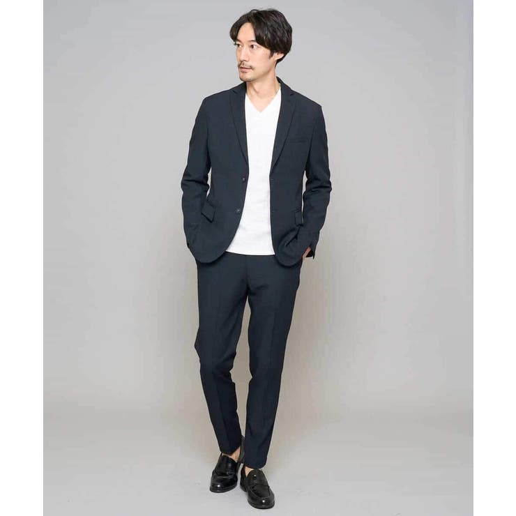 ネイビー | 【スマート イージーケア 洗濯機で洗える | a.v.v【MEN】