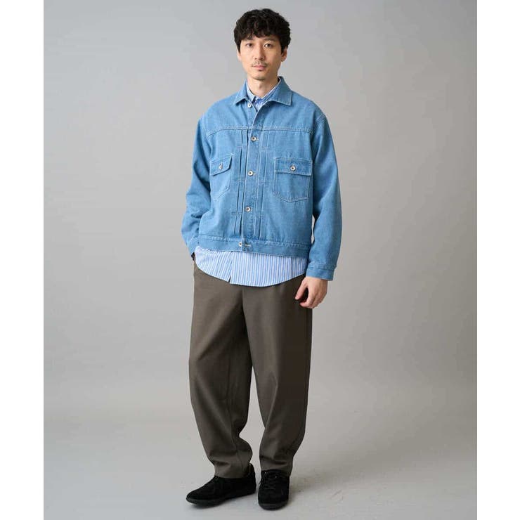 【洗濯機で洗える】ワイドシルエットデニムジャケット | a.v.v【MEN】 | 詳細画像2 