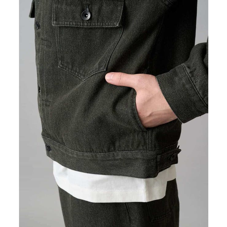 【洗濯機で洗える】ワイドシルエットデニムジャケット | a.v.v【MEN】 | 詳細画像28 