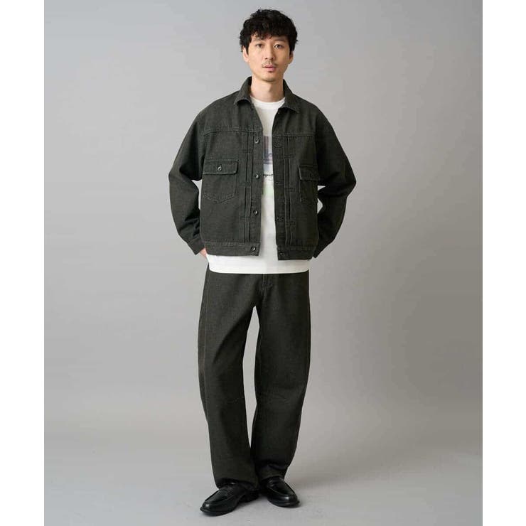 【洗濯機で洗える】ワイドシルエットデニムジャケット | a.v.v【MEN】 | 詳細画像8 