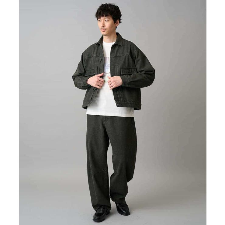 【洗濯機で洗える】ワイドシルエットデニムジャケット | a.v.v【MEN】 | 詳細画像9 