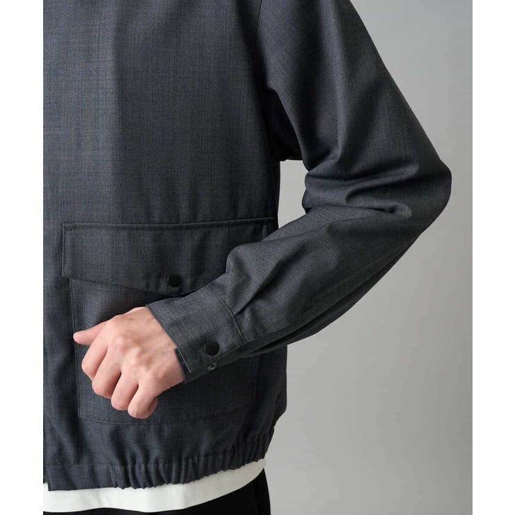 【イージーケア 洗濯機で洗える 毛玉になりにくい】ワイドシルエットショートブルゾ… | a.v.v【MEN】 | 詳細画像13 