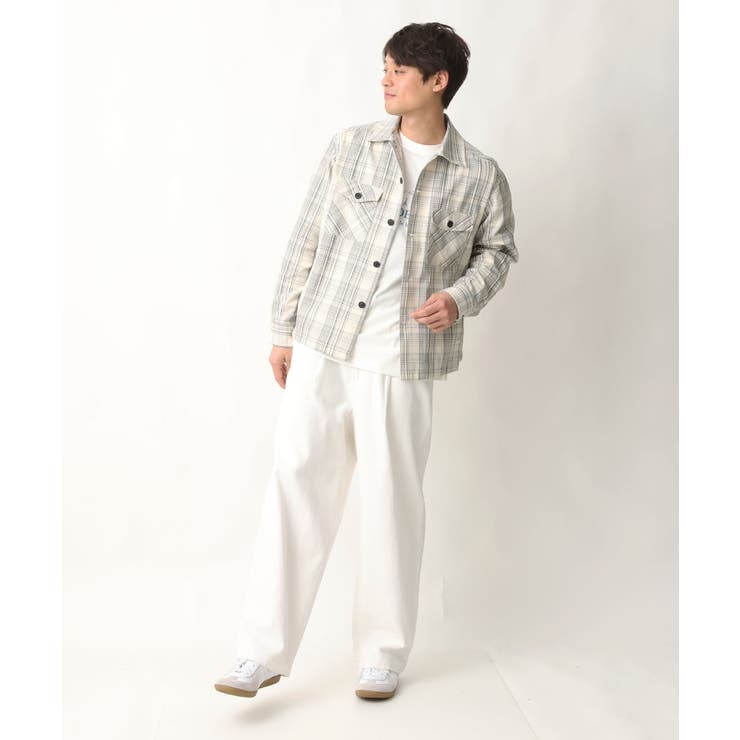 累計4千枚販売】チェック柄CPOワイドジャケット[品番