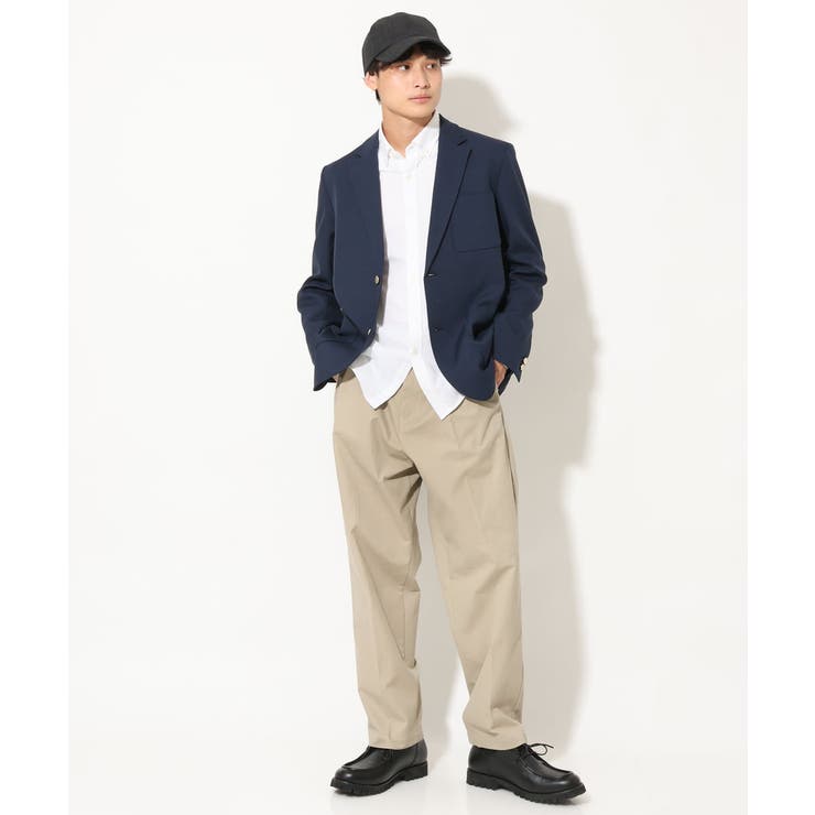 ドライタッチ】シングル紺ブレザー[品番：ITKW0015877]｜a.v.v【MEN
