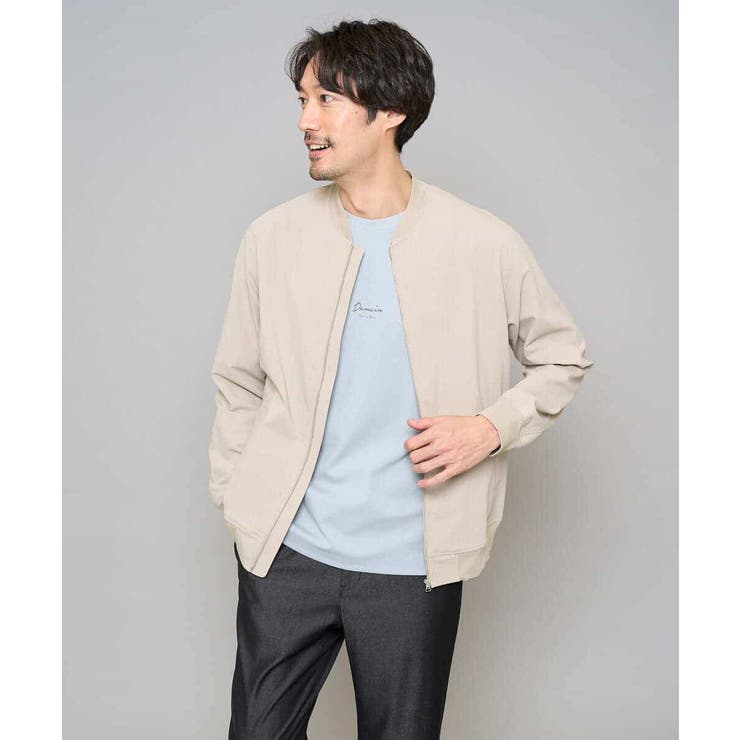 ベージュ | 【イージーケア 洗濯機で洗える 毛玉になりにくい | a.v.v【MEN】