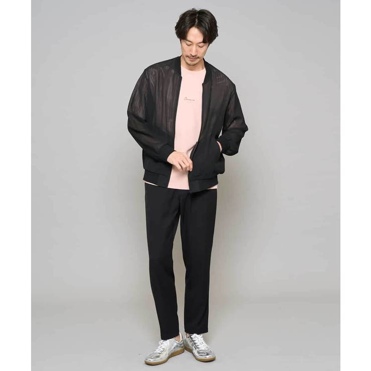 【洗濯機で洗える】ヘリンボーンシアーリブブルゾン | a.v.v【MEN】 | 詳細画像10 