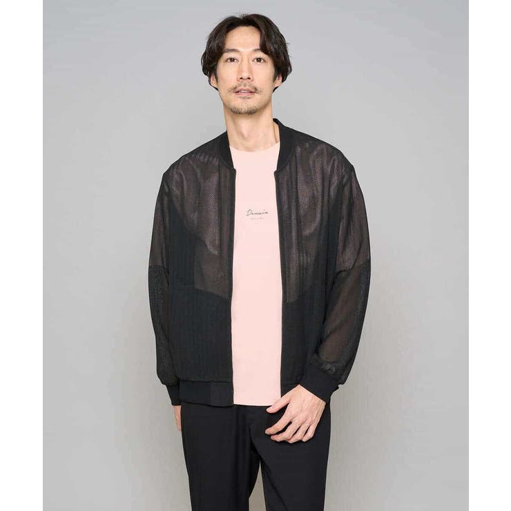 【洗濯機で洗える】ヘリンボーンシアーリブブルゾン | a.v.v【MEN】 | 詳細画像16 