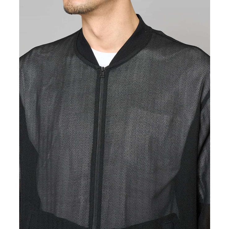 【洗濯機で洗える】ヘリンボーンシアーリブブルゾン | a.v.v【MEN】 | 詳細画像23 