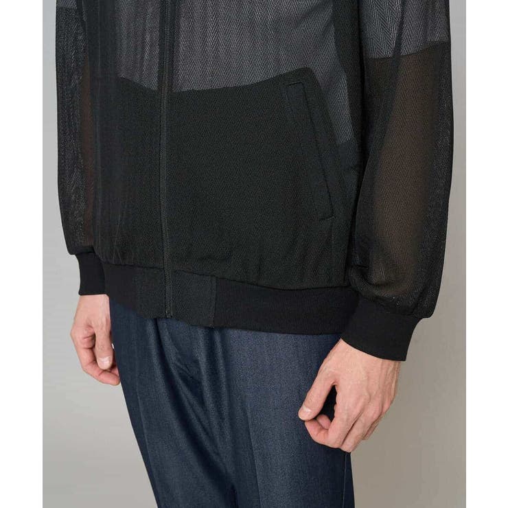 【洗濯機で洗える】ヘリンボーンシアーリブブルゾン | a.v.v【MEN】 | 詳細画像26 