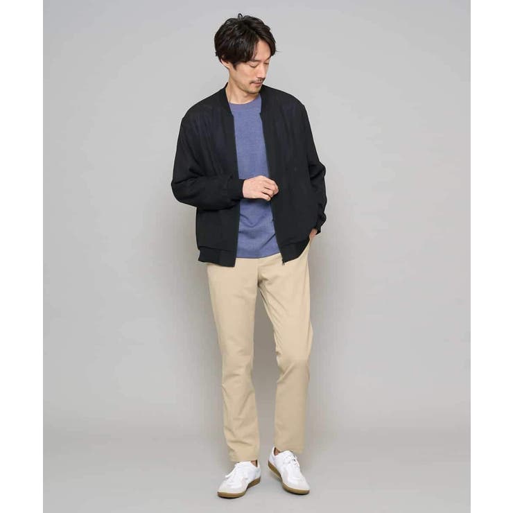 【洗濯機で洗える】ヘリンボーンシアーリブブルゾン | a.v.v【MEN】 | 詳細画像6 