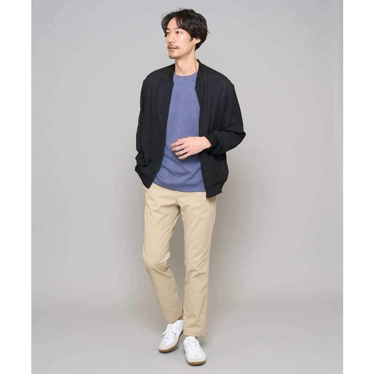 【洗濯機で洗える】ヘリンボーンシアーリブブルゾン | a.v.v【MEN】 | 詳細画像7 