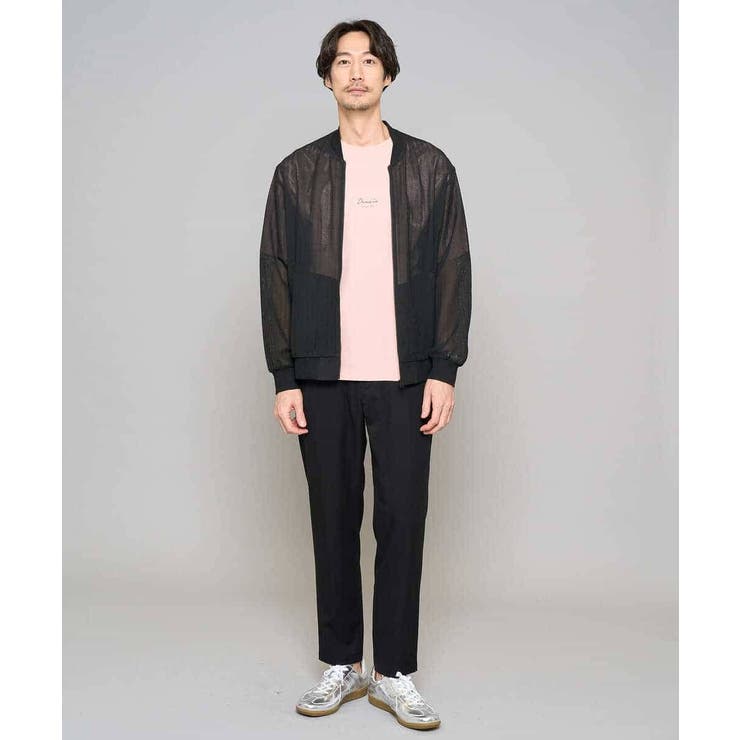 【洗濯機で洗える】ヘリンボーンシアーリブブルゾン | a.v.v【MEN】 | 詳細画像8 