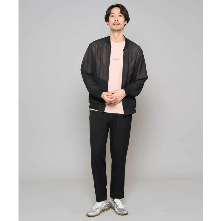 【洗濯機で洗える】ヘリンボーンシアーリブブルゾン | a.v.v【MEN】 | 詳細画像9 