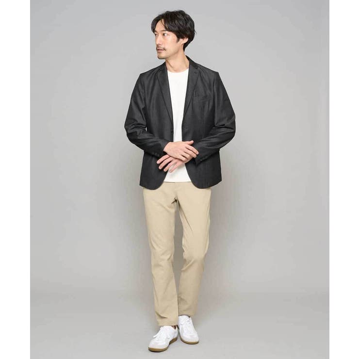 【イージーケア/接触冷感】デニムライクストレッチスマートジャケット | a.v.v【MEN】 | 詳細画像13 