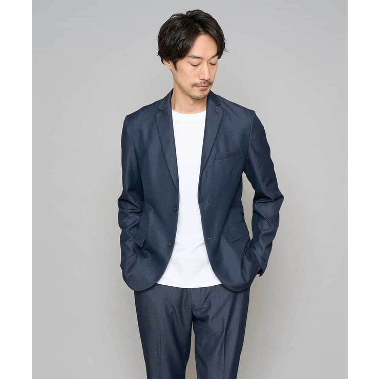 【イージーケア/接触冷感】デニムライクストレッチスマートジャケット | a.v.v【MEN】 | 詳細画像17 