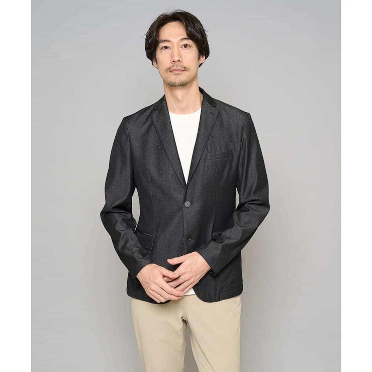 【イージーケア/接触冷感】デニムライクストレッチスマートジャケット | a.v.v【MEN】 | 詳細画像22 