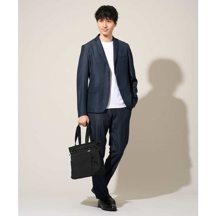 【イージーケア/接触冷感】デニムライクストレッチスマートジャケット | a.v.v【MEN】 | 詳細画像3 