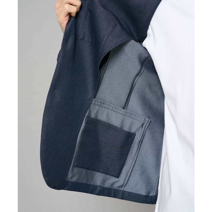 【イージーケア/接触冷感】デニムライクストレッチスマートジャケット | a.v.v【MEN】 | 詳細画像30 