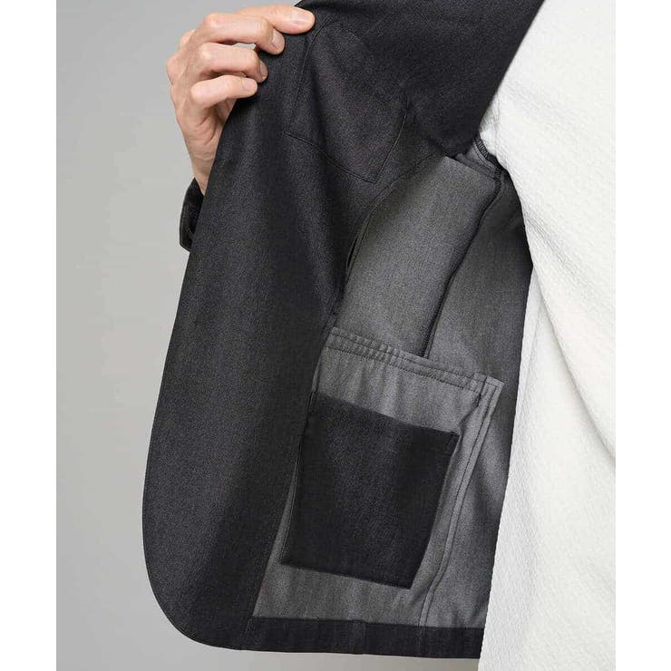 【イージーケア/接触冷感】デニムライクストレッチスマートジャケット | a.v.v【MEN】 | 詳細画像31 