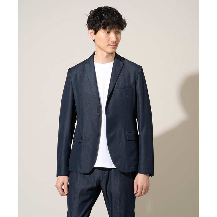 【イージーケア/接触冷感】デニムライクストレッチスマートジャケット | a.v.v【MEN】 | 詳細画像36 