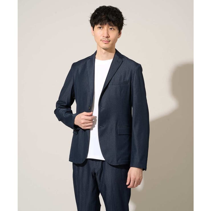 【イージーケア/接触冷感】デニムライクストレッチスマートジャケット | a.v.v【MEN】 | 詳細画像37 