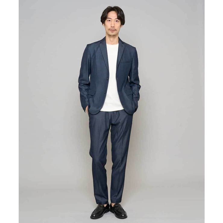 【イージーケア/接触冷感】デニムライクストレッチスマートジャケット | a.v.v【MEN】 | 詳細画像5 