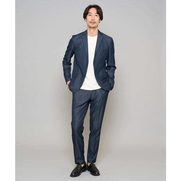 【イージーケア/接触冷感】デニムライクストレッチスマートジャケット | a.v.v【MEN】 | 詳細画像6 