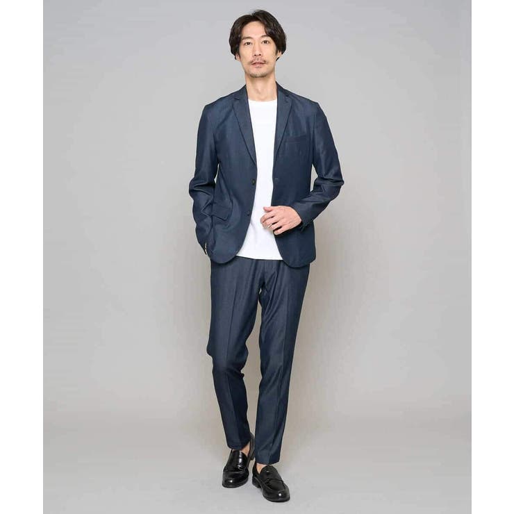 【イージーケア/接触冷感】デニムライクストレッチスマートジャケット | a.v.v【MEN】 | 詳細画像8 