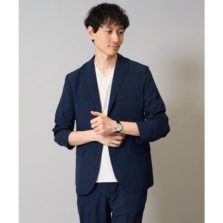 【イージーケア 接触冷感】リライトテーラードジャケット【吸水速乾 UVカット | a.v.v【MEN】 | 詳細画像1 
