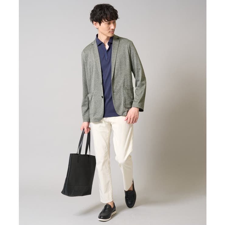 【イージーケア 接触冷感】ブライト天竺シェイプジャケット【吸水速乾 UVカット】 | a.v.v【MEN】 | 詳細画像11 